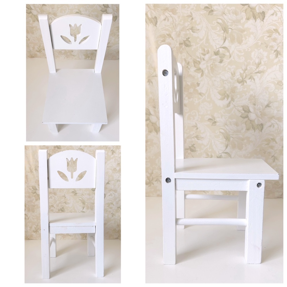 White Miniature Chair - Picture 2 of 4